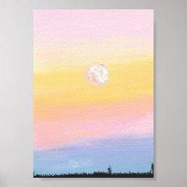 Roze Zonsondergang, Afdrukken, Waarde Poster