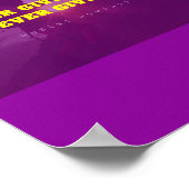 Roze Zonsondergang Motiverend Poster (Hoek)