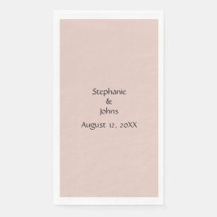 Roze zout Weddenschap Aangepast koppel Naam Monogr Servet