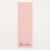 Roze Zoutvaste kleur Yogamat (Voorkant)