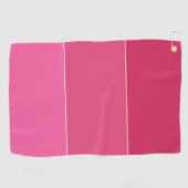 Roze zwadden van Hawaii Stripes Golfhanddoek (Horizontaal)