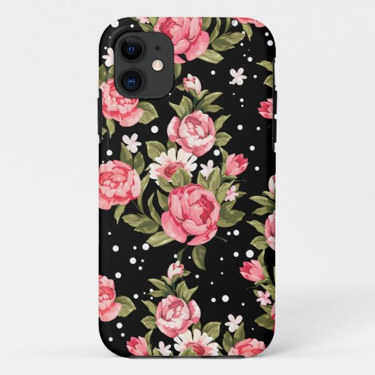 Roze Zwakke Pioenrozen Case-Mate iPhone Case (Achterkant)