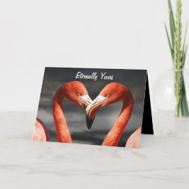 ROZE ZWANEN VOOR ALTJD GELUKKIGE VALENTIJN FEESTDAGEN KAART