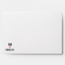 Roze zwart 50 en een geweldig Birthday-retouradres