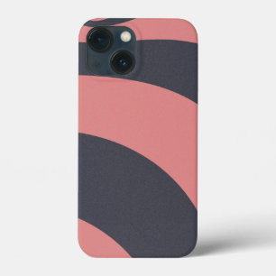 Roze & Zwart Artistieke Abstracte Fractal Art iPhone 13 Mini Hoesje