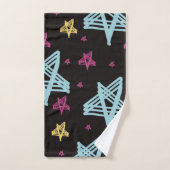 Roze zwart bad handdoek (Handdoek)