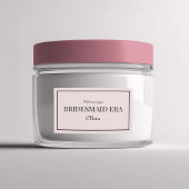 Roze & Zwart Bruidsmeisje Era Label Sticker