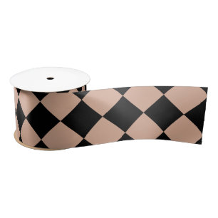 Roze Zwart Checker Diamant Patroon Lint