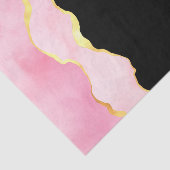 Roze, zwart en goudgeit tissuepapier (Detail)