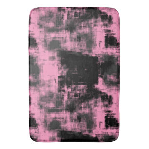 Roze zwart en grijs badmat