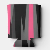 Roze zwart en grijs blikjeskoeler (Achterkant)