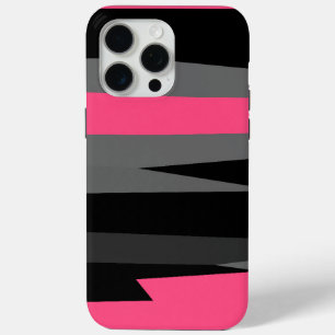 Roze zwart en grijs iPhone 15 pro max hoesje