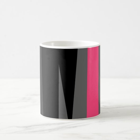 Roze zwart en grijs koffiemok (Center)