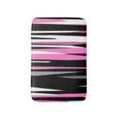 Roze zwart en wit Abstract Badmat (Voorkant Verticaal)