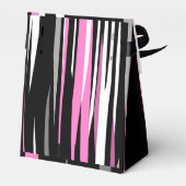Roze zwart en wit Abstract Bedankdoosjes (Achterkant)