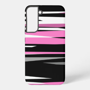 Roze zwart en wit samsung galaxy hoesje