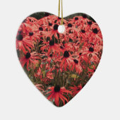 Roze Zwart Eyed Susan Flowers Ornament (Rechts)