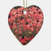 Roze Zwart Eyed Susan Flowers Ornament (Links)