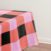 Roze Zwart geruit Gingham Patroon Tafelkleed (Voorbeeld)