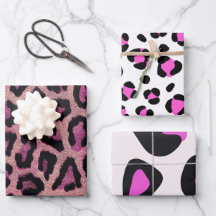 Roze Zwart Leopard Dierenprint