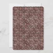 Roze Zwart Leopard Print Vrijgezellenfeest Kaart (Achterkant)