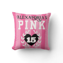 ROZE & Zwart Meisje Verjaardagsfeestje Custom Age