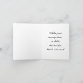 Roze Zwart Roze Prinses Dank u Kaarten (Binnen)