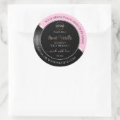 Roze Zwart Wavy Roos Goud met Logo Product Labels (Tas)