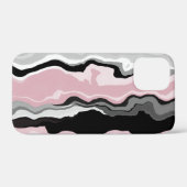 roze zwart-wit abstract Case-Mate iPhone case (Achterkant (horizontaal))