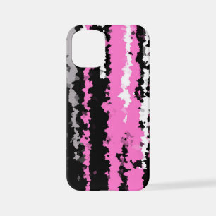 roze zwart-wit abstract iPhone 12 mini hoesje