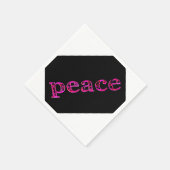 roze zwart wit servet (Hoek)