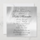 Roze Zwart Wit Sweet 16 Masquerade Party Kaart (Achterkant)