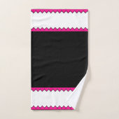 Roze, Zwart & Zebra print Handdoek Set (Handdoek)