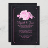 Roze zwarte bijtende finale kaart (Voorkant / Achterkant)