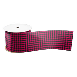 Roze Zwarte Diamant Checker Patroon Lint