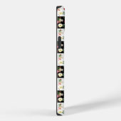 roze zwarte en witte dambklokroze bloemen Case-Mate iPhone case (Achterkant / Rechts)