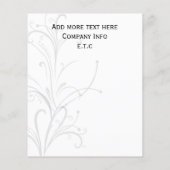 Roze, zwarte en witte grafische brochures (Achterkant)