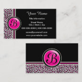 Roze, zwarte en witte tapedrive visitekaartje (Voorkant / Achterkant)
