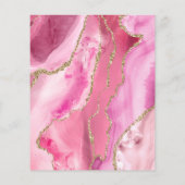 Roze zwarte Folie brochure voor Agate Black (Achterkant)