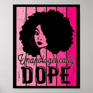 Roze zwarte geschiedenis maand onverbloemd verslav poster