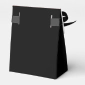 Roze zwarte glitterhoes bedankdoosjes (Achterkant)