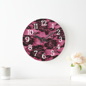 Roze zwarte Gothic Grote Klok (Huis)