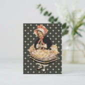  roze zwarte goudkunst | BRIEFKAART (Staand voorkant)