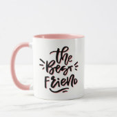 Roze & Zwarte Hand De beste vriend Mok (Links)