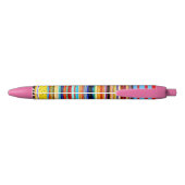 Roze Zwarte Inkt Pen (Achterkant)