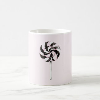 Roze Zwarte Lolly Zuiger Koffiemok