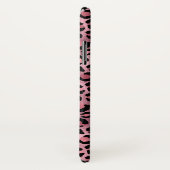 Roze zwarte luipaard Afdrukken Aangepaste naam Case-Mate iPhone Case (Achterkant / rechts)