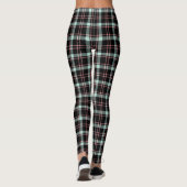 Roze zwarte Madras Leggings (Achterkant)