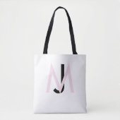 Roze & Zwarte Monogram Tassen (Voorkant)