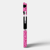 Roze zwarte oliepunten Case-Mate iPhone case (Achterkant / Links)